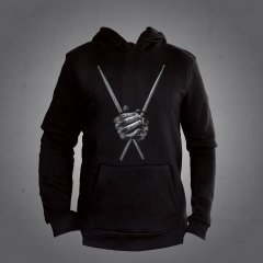 Baget Bateri Kapüşonlu Sweatshirt Hoodie