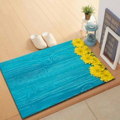 Çiçekler Desen Kapı Önü,Banyo-Mutfak Paspası İsimli