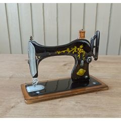 Dikiş Makinesi Cam Hediyelik Biblo 14cm