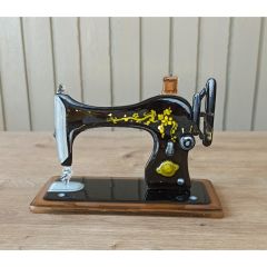Dikiş Makinesi Cam Hediyelik Biblo 14cm