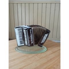Akordeon Cam Hediyelik Biblo 16 cm Evet