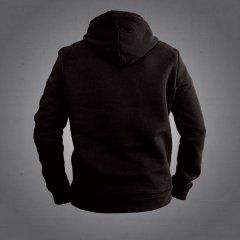 Sol Anahtar Kalp Kapüşonlu Sweatshirt Hoodie Siyah