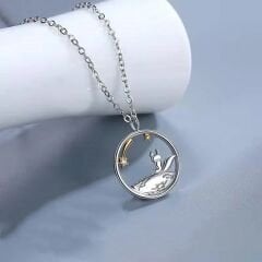 Little Prince Küçük Prens Ve Tilki Best Friends Dostluk Sembolü İkili Kolye