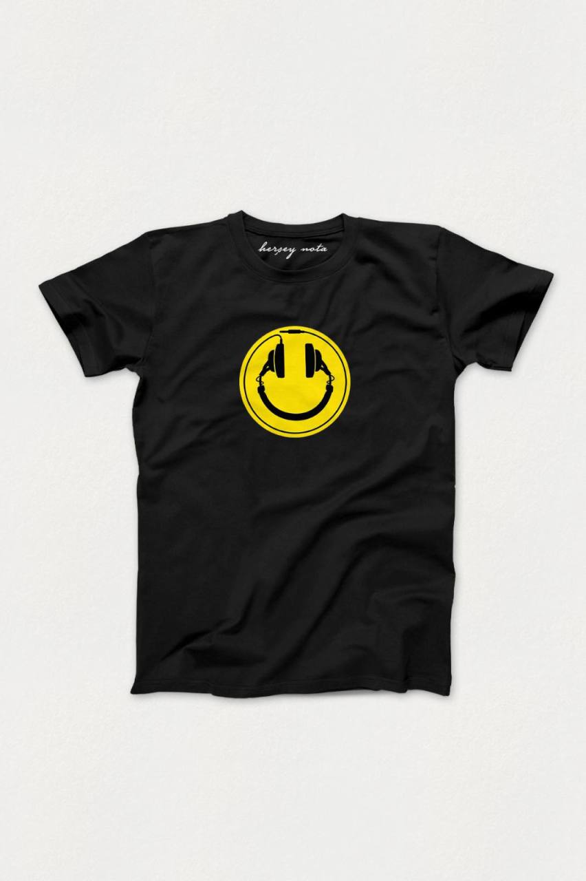 Smile Siyah T-Shirt