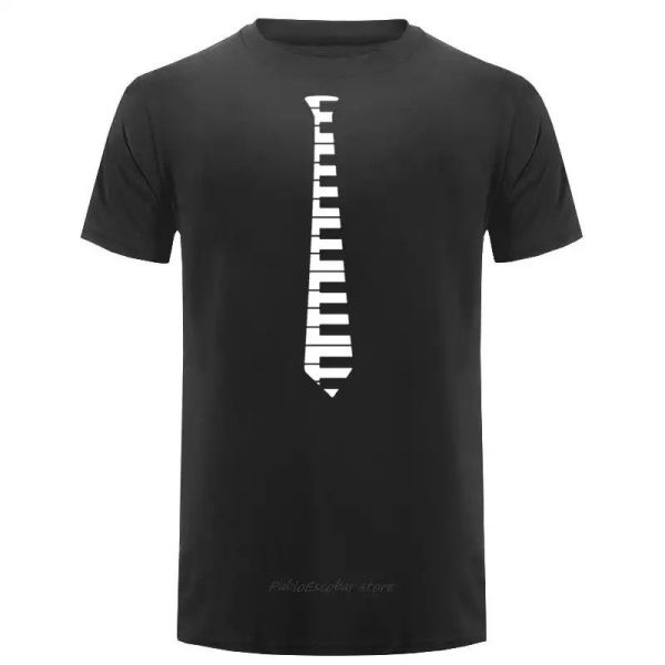 Herşey Nota Piyano Kravat Unisex Tshirt