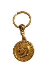 Atatürk Silüeti Gold Anahtarlık