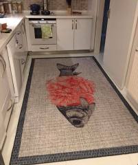 Renkli Balıklar Salon Halısı 100x150