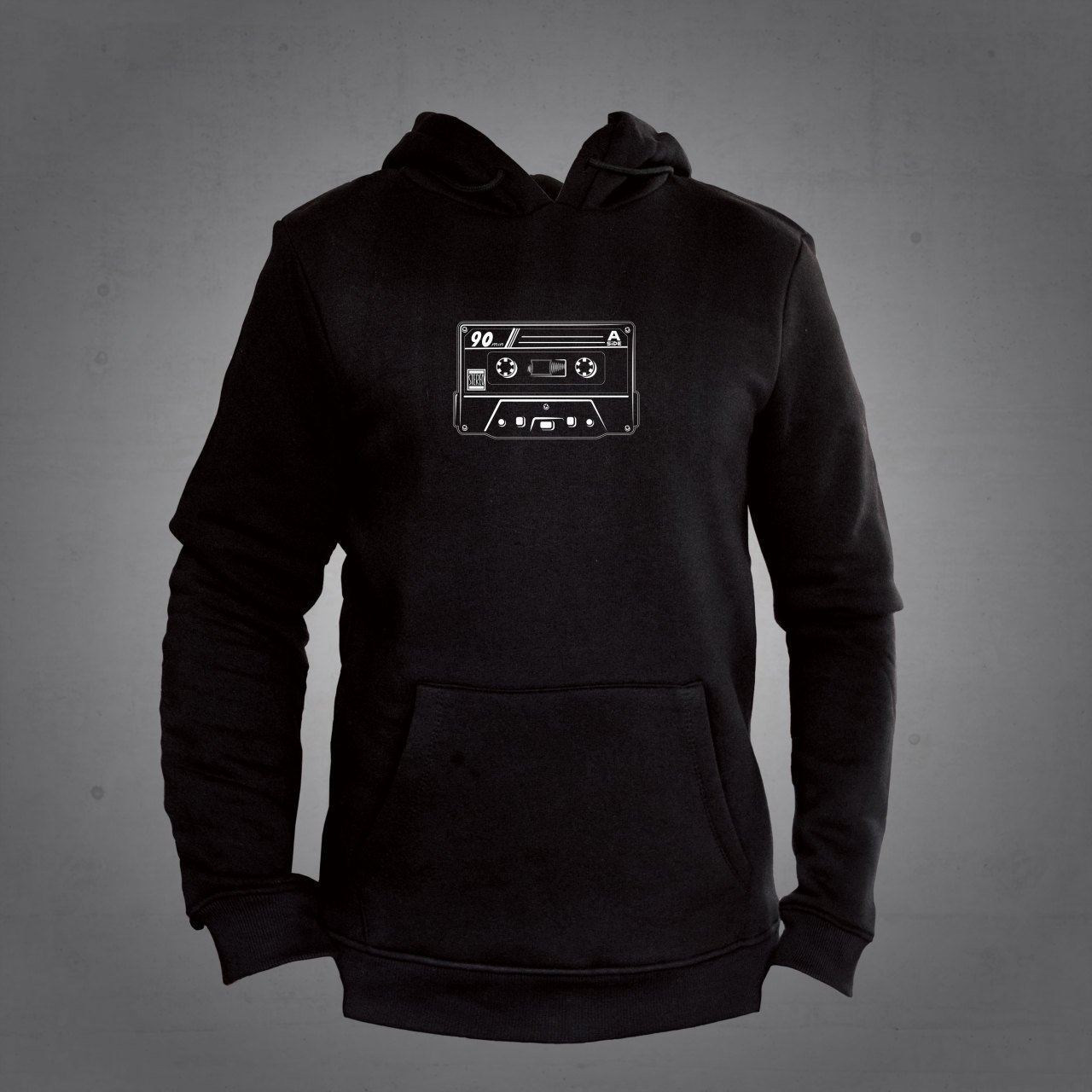 Kaset Kapüşonlu Sweatshirt Hoodie L