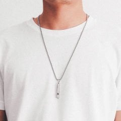 Hayatta Kalma Acil Yüksek Ses Paslanmaz Çelik Düdük Kolye Kadın & Erkek