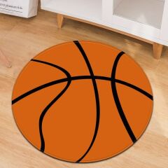 Basketbol Topu Yuvarlak Halı 100x100