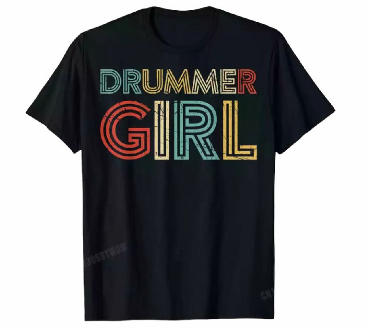 Herşey Nota Drummer Girl Kadın Tshirt