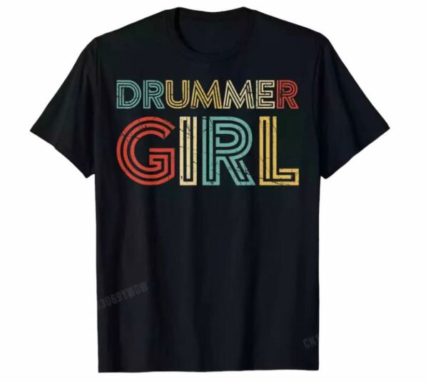 Herşey Nota Drummer Girl Kadın Tshirt