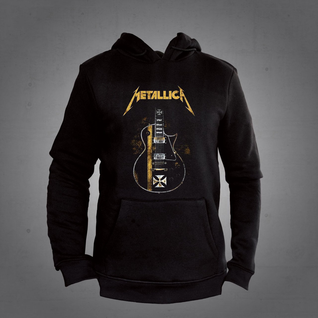 Metallica Gitar Kapüşonlu Sweatshirt Hoodie