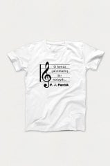 O çalınmamış bir notaydı...P.J. Parrish Beyaz Tshirt Unisex