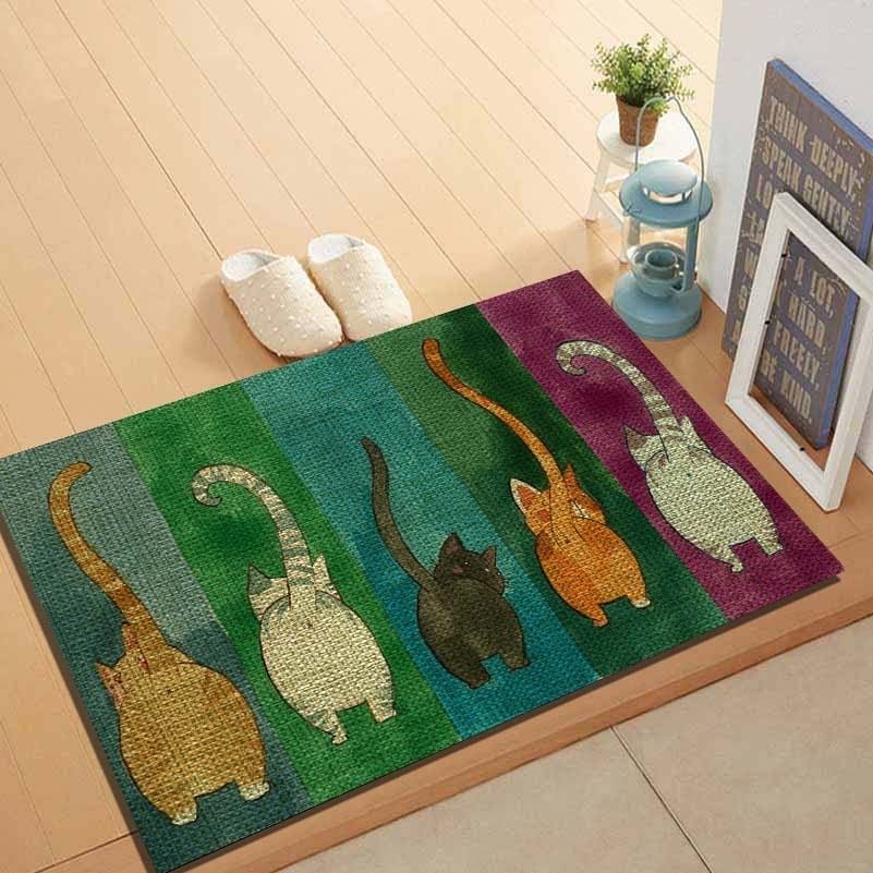 Kedi Tasarım Kapı Önü,Banyo-Mutfak Paspası