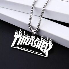 Thrasher Kolye Paslanmaz Çelik