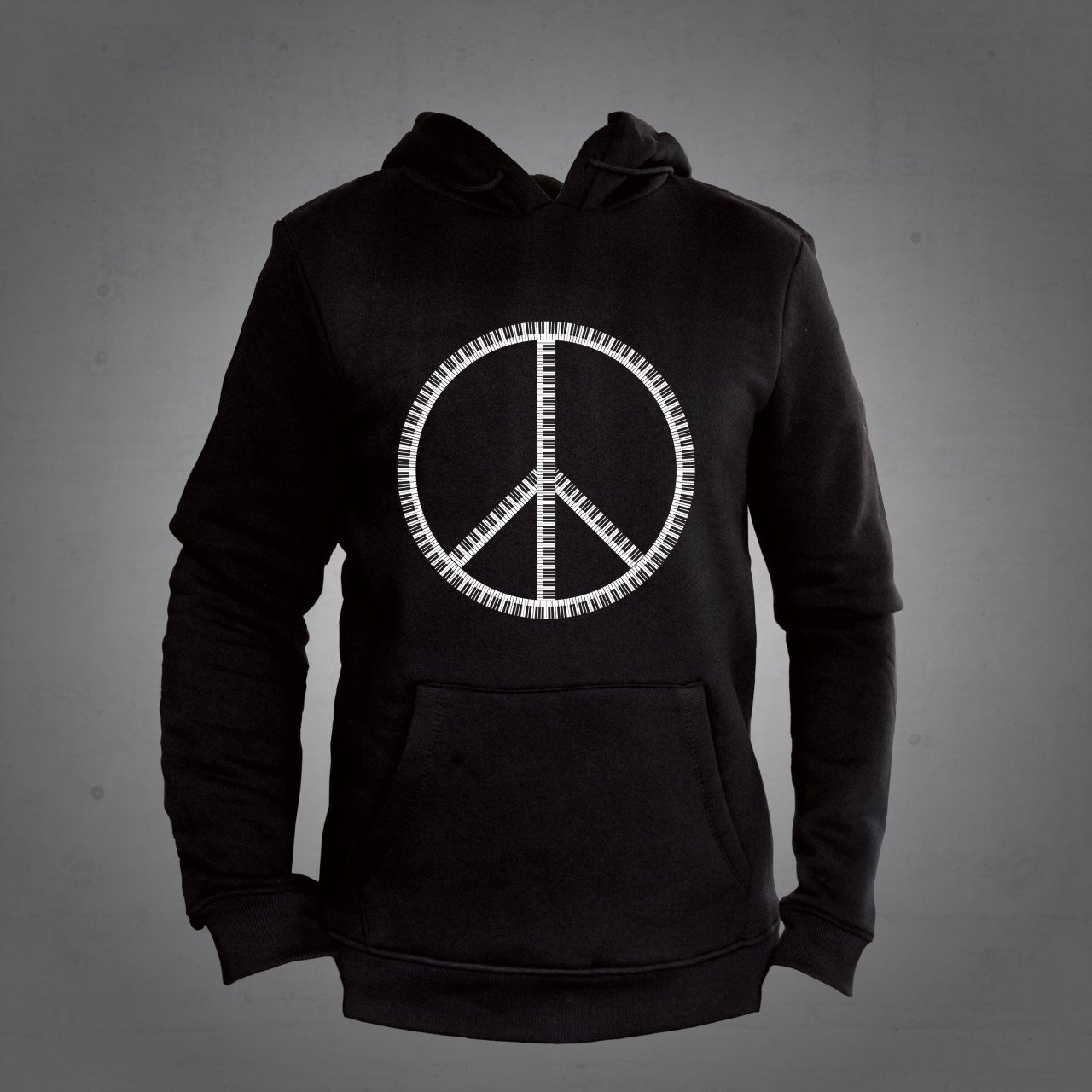 Barış Simgesi Kapüşonlu Sweatshirt Hoodie L