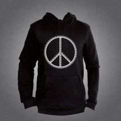 Barış Simgesi Kapüşonlu Sweatshirt Hoodie L