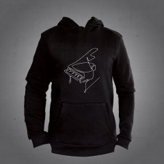 Piyano Kapüşonlu Sweatshirt Hoodie