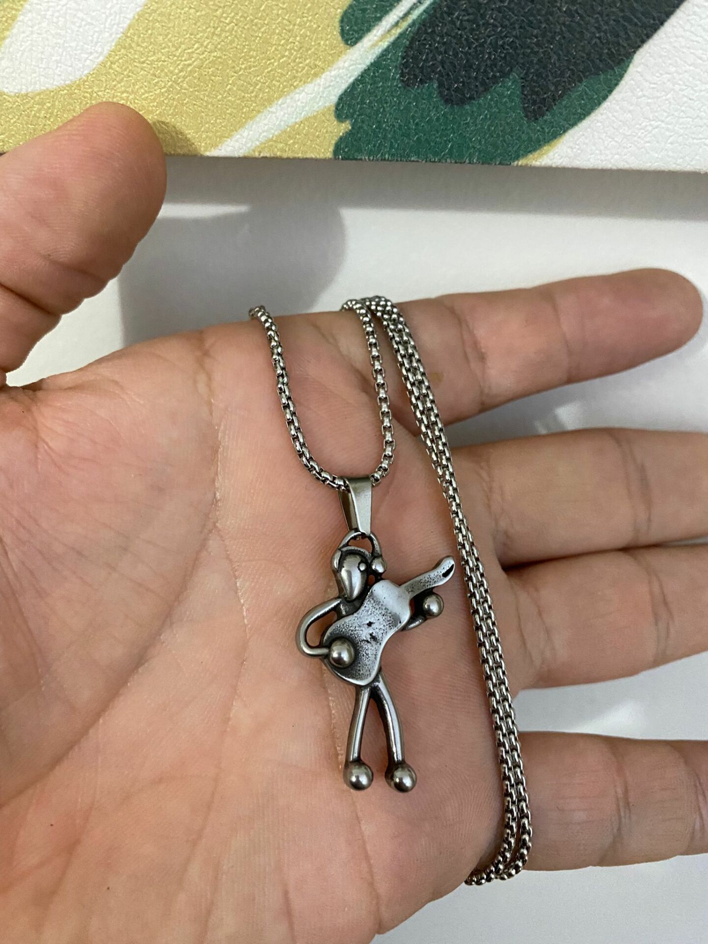 Gitar Kolye Paslanmaz Çelik