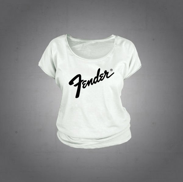 Herşey Nota Fender Beyaz Kadın Tshirt