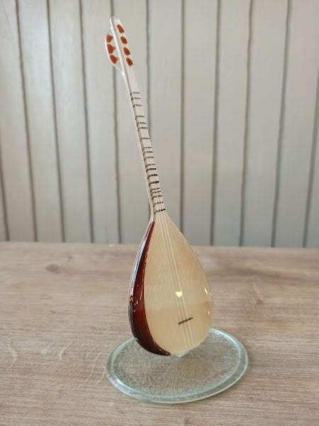 Bağlama Saz Cam Biblo Hediyelik Hayır