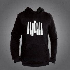 Piyano Kapüşonlu Sweatshirt Hoodie L