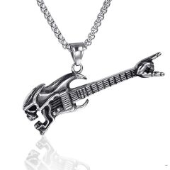 Gitar Kolye Paslanmaz Çelik