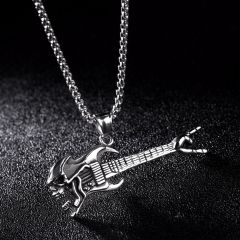 Gitar Kolye Paslanmaz Çelik