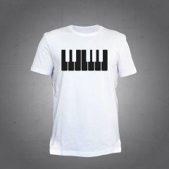 Piyano Beyaz Tshirt L