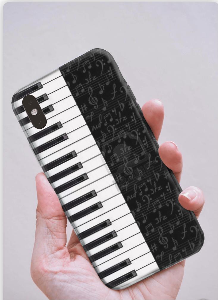 Piyano Desen iPhone Telefon Kılıfı