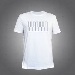 Piyano Beyaz Tshirt L