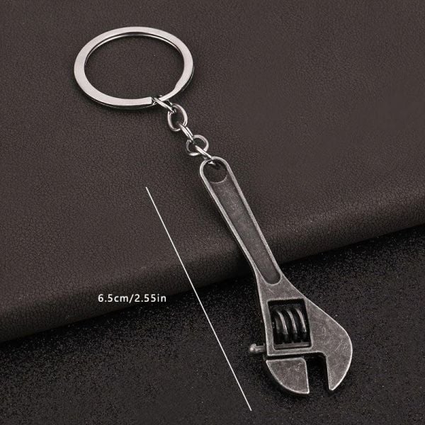 Kurbağacık İngiliz Anahtarı Anahtarlık Eskitme Renk Anahtarlık Tamir Hediye Çanta Süsü