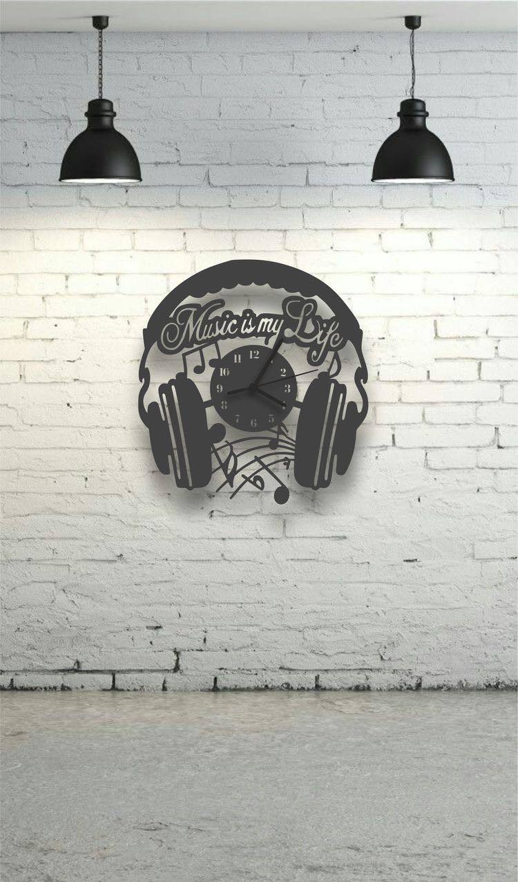 Dj Kulaklık Duvar Saati