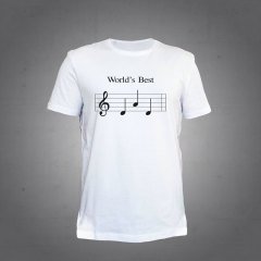 World's Best  Beyaz Tshirt L