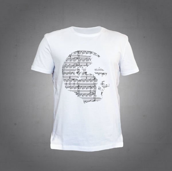Herşey Nota Atatürk Nota T-shirt Beyaz Unisex