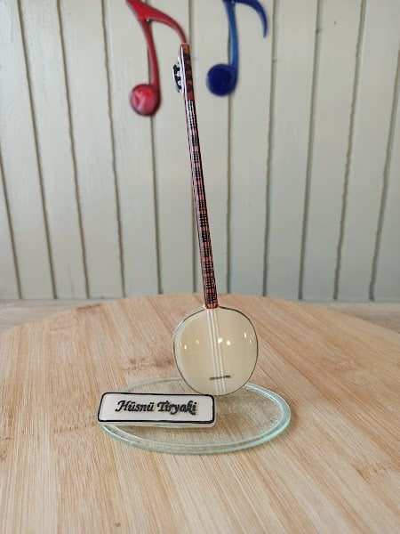 Tambur Cam Biblo Hediyelik Evet