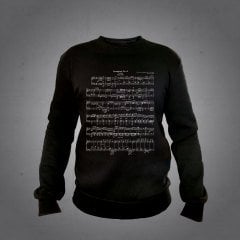 5. Senfoni Notalar Sweatshirt  Black