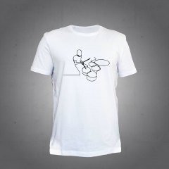 Bateri Çalan Adam Beyaz Tshirt L