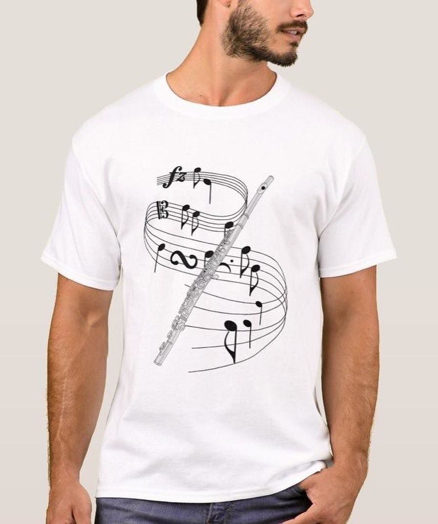 Yan Flüt Unisex Tshirt L