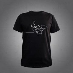 Bateri Çalan Adam Siyah Tshirt