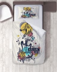 Music Life Nevresim Takımı Tek Kişilik
