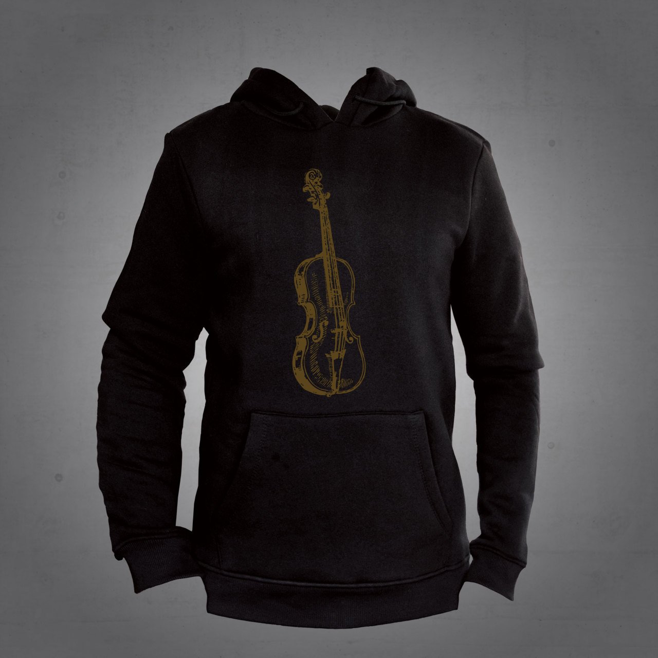 Keman Kapüşonlu Sweatshirt Hoodie
