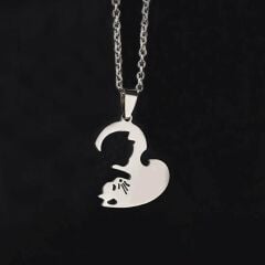 Best Friends Yin Yang Kedili Kolye Kalp Sevgili Çift Arkadaş Kolyesi