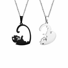 Best Friends Yin Yang Kedili Kolye Kalp Sevgili Çift Arkadaş Kolyesi