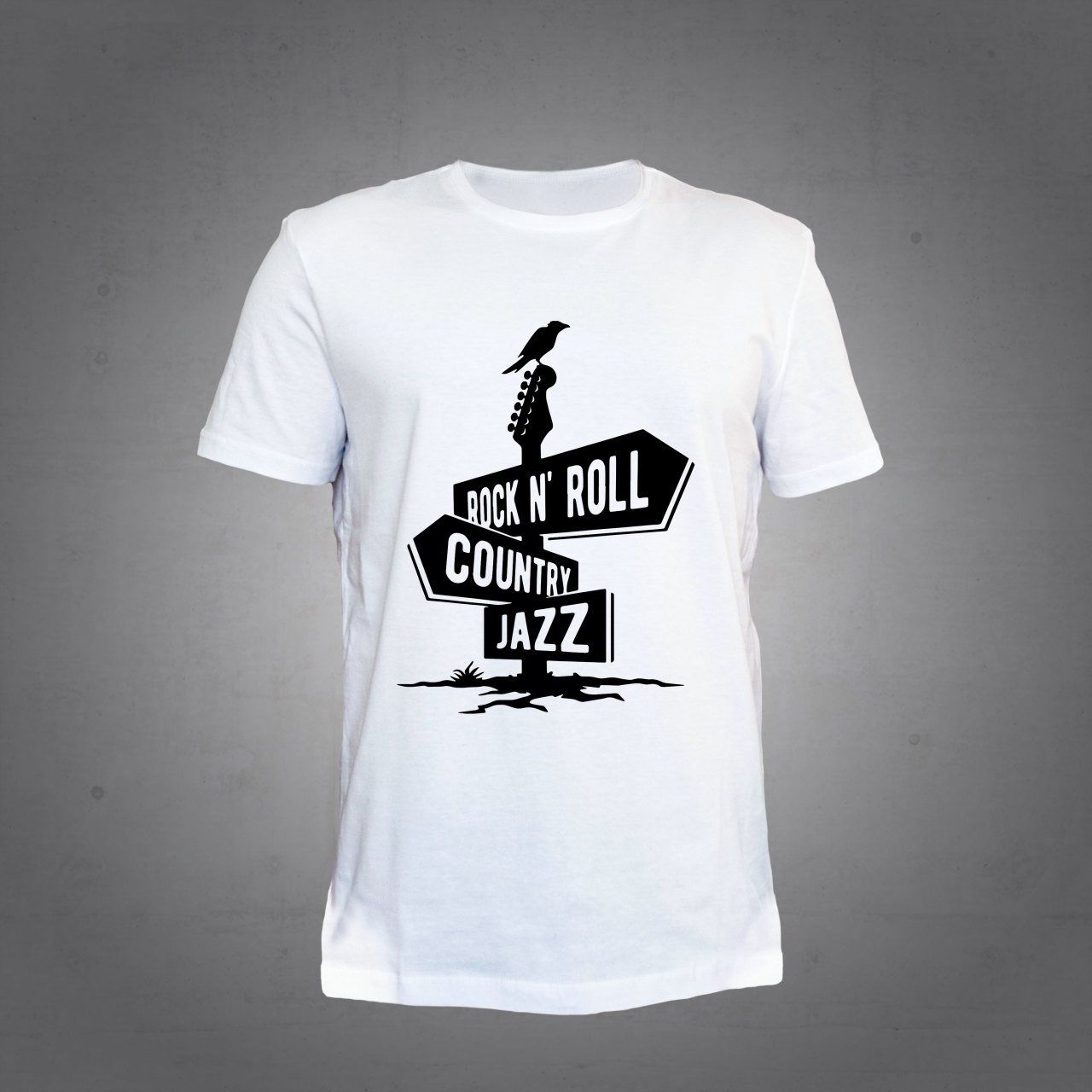 Herşey Nota Rock n Roll Country Jazz T-Shirt Unisex
