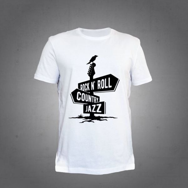 Herşey Nota Rock n Roll Country Jazz T-Shirt Unisex