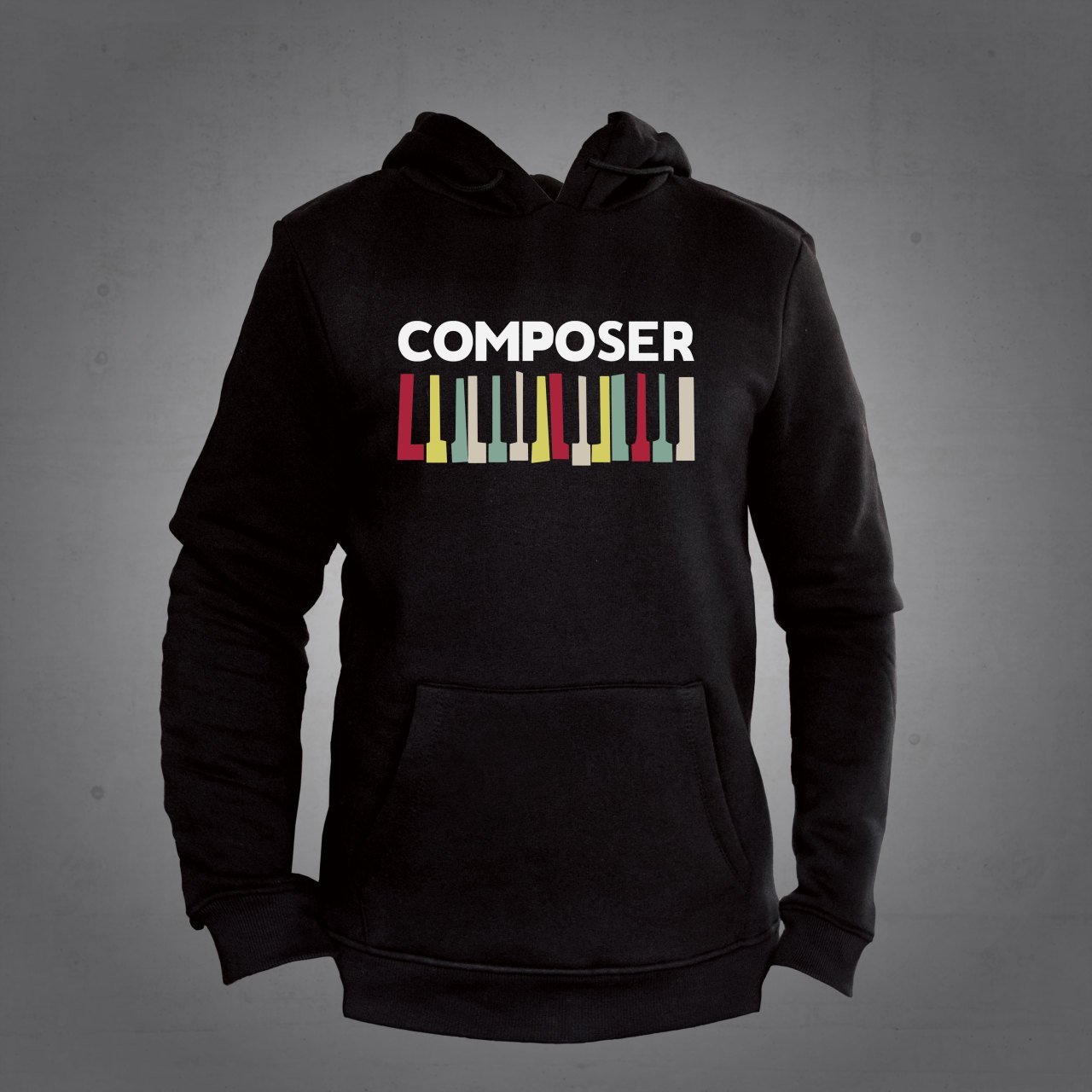 Besteci Kapüşonlu Sweatshirt Siyah