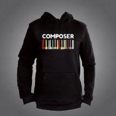 Besteci Kapüşonlu Sweatshirt Siyah