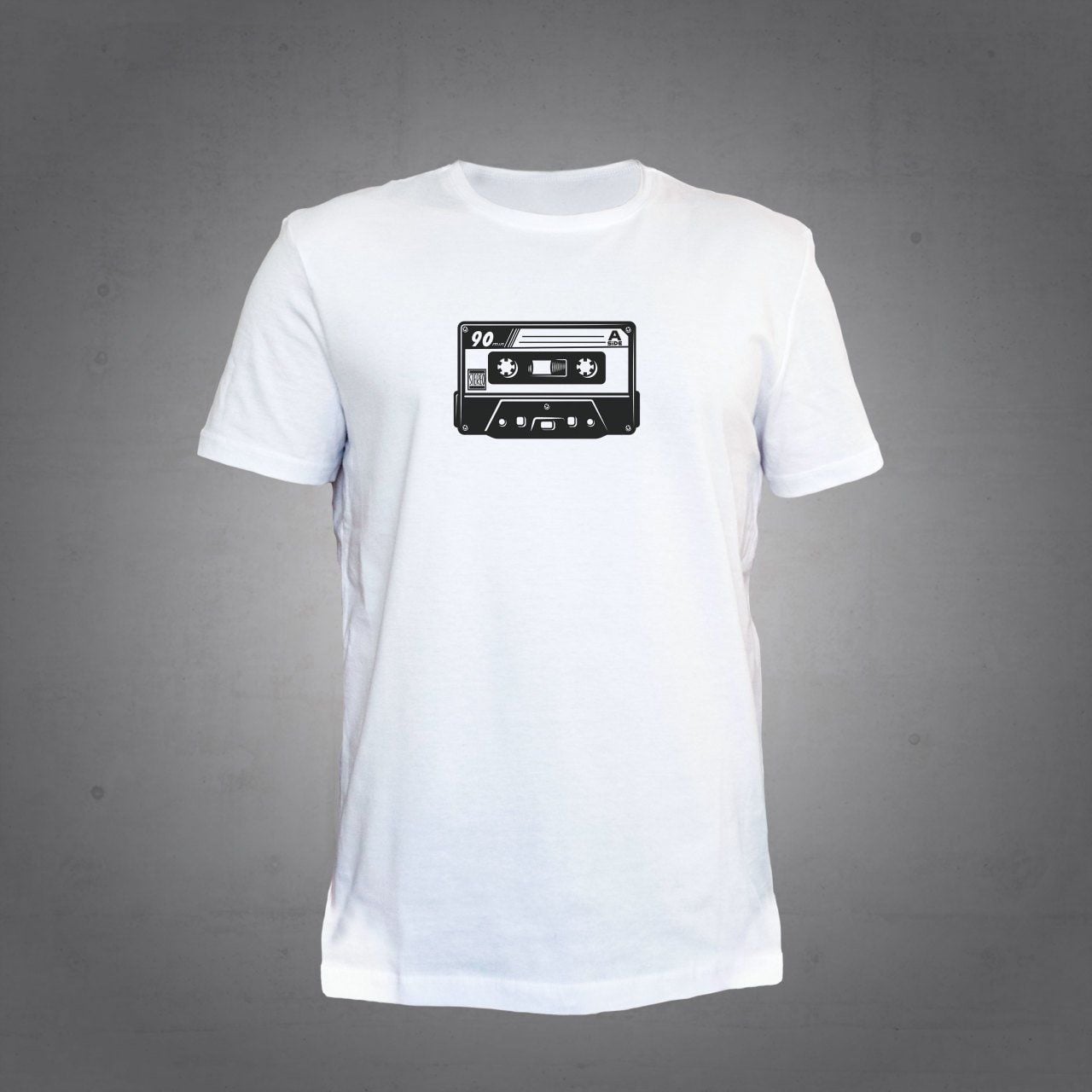Herşey Nota Kaset Beyaz T-Shirt Unisex